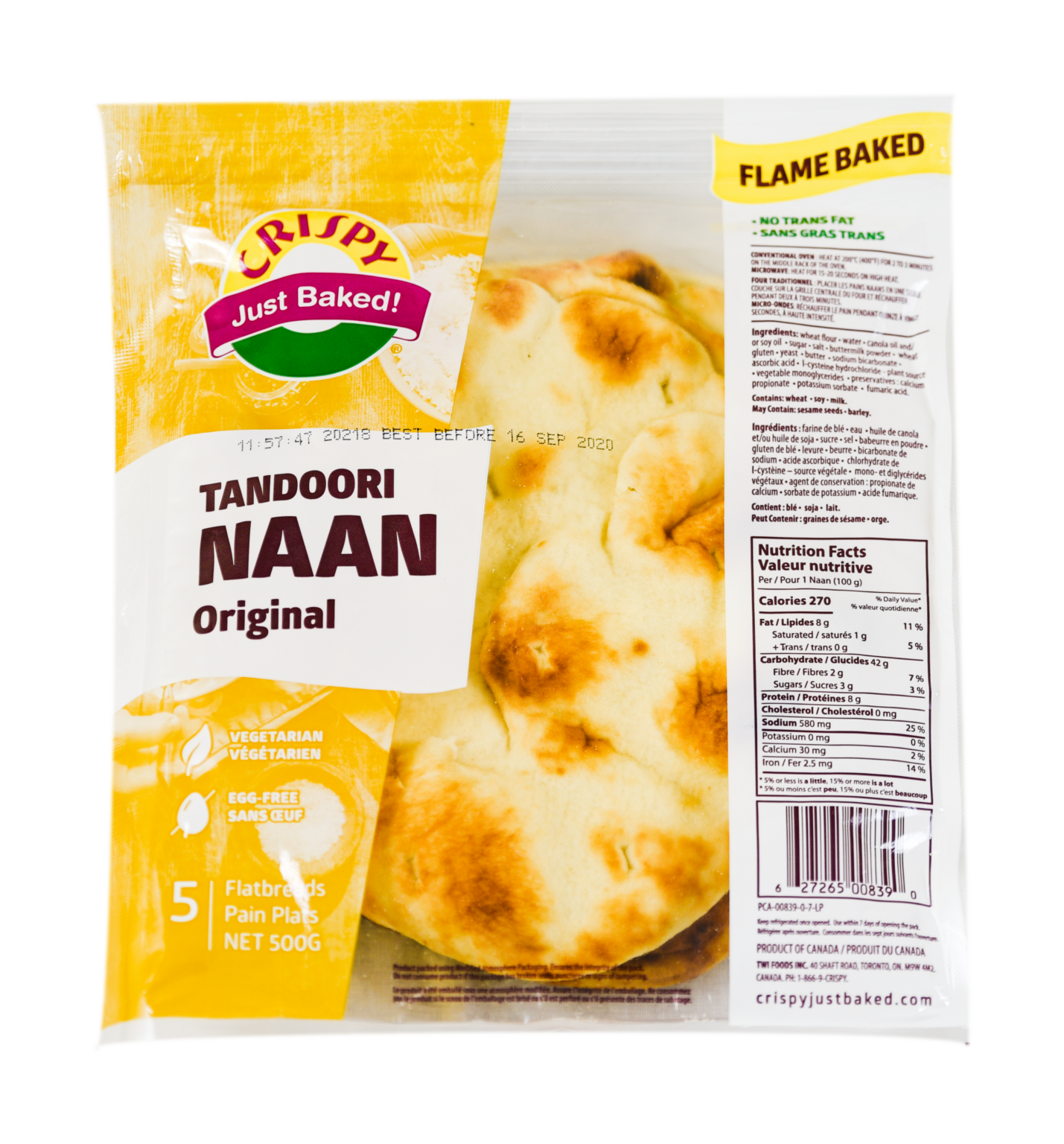 Crispy Naan - White|500g