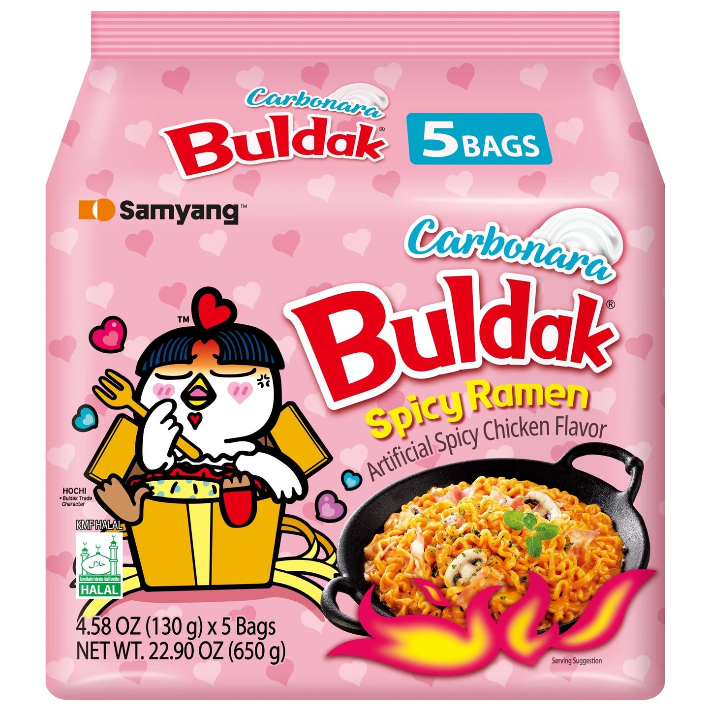 Buldak carbonara ramen |5 packs|stir fried ramen