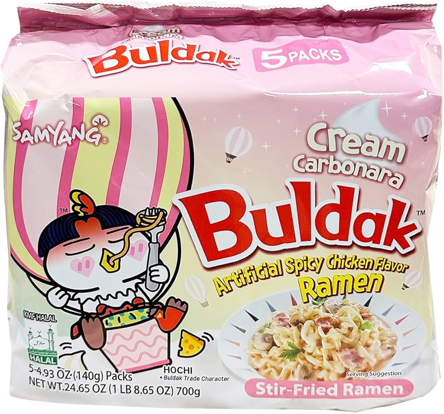 Buldak creamy carbonara noodles |5 packs| ramen