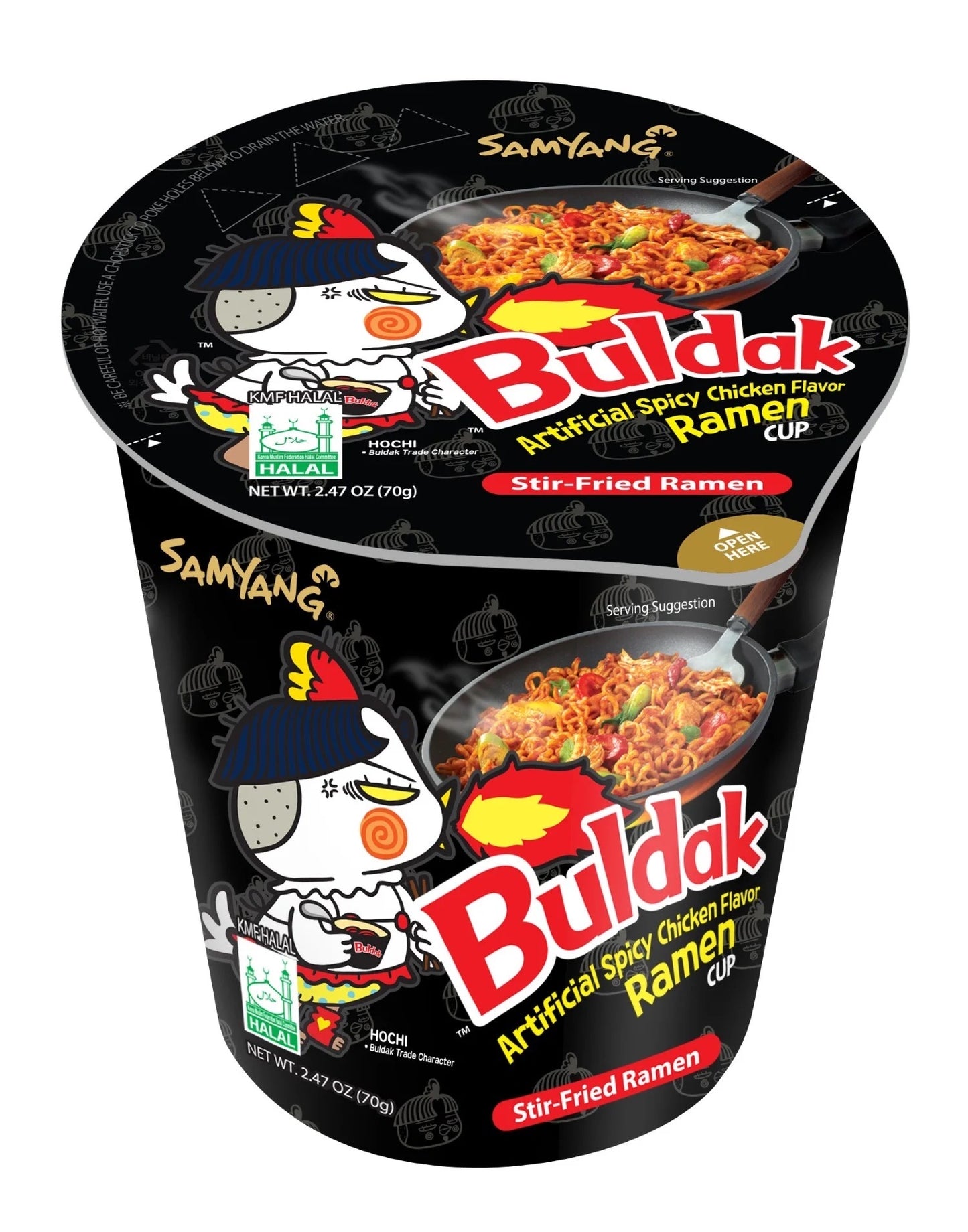 Buldak carbonara ramen |70g|sti fried|artificial spicy chicken flavour ramen