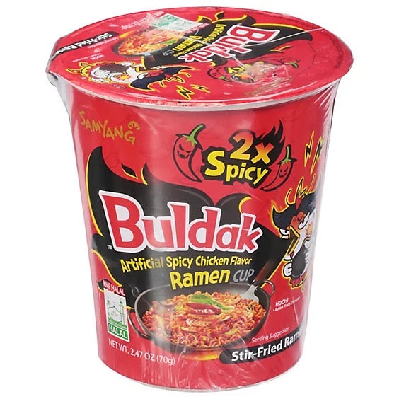 Buldak carbonara ramen |70g|sti fried|artificial spicy chicken flavour ramen