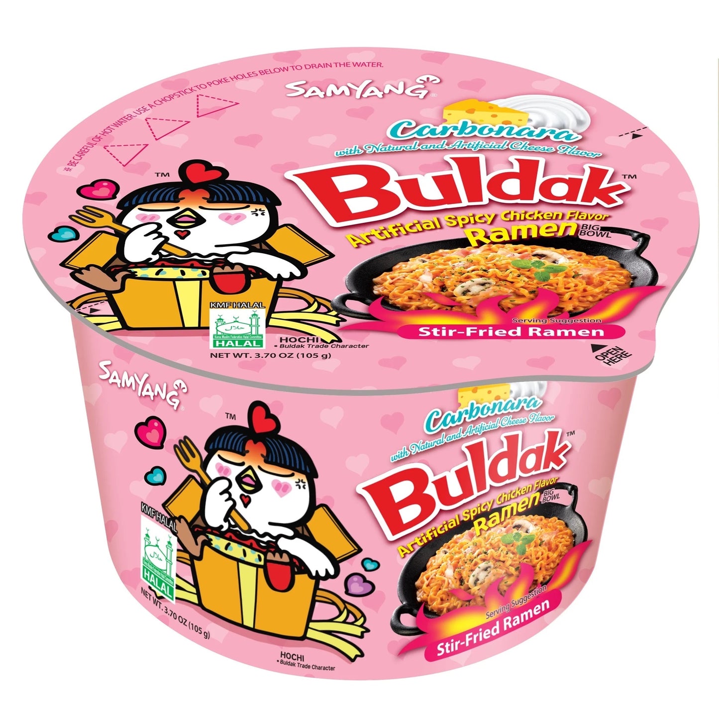 Buldak carbonara ramen |105g|stir fried