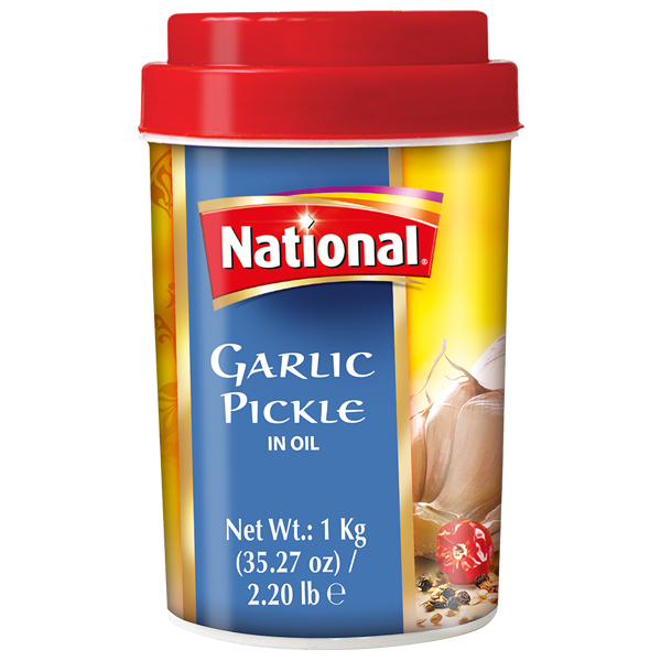 Garlic pickle in oil 1kg national pickle