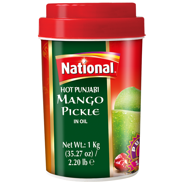Hot punjabi mango pickle in oil 1kg national mixed pickle