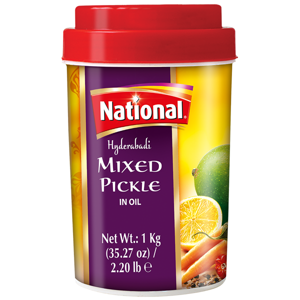 Hyderabadi mixed pickle in oil 1kg national mixed pickle
