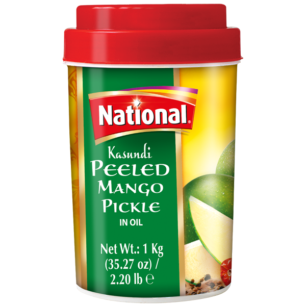 Kasundi peeled mango pickle in oil 1kg national mixed pickle
