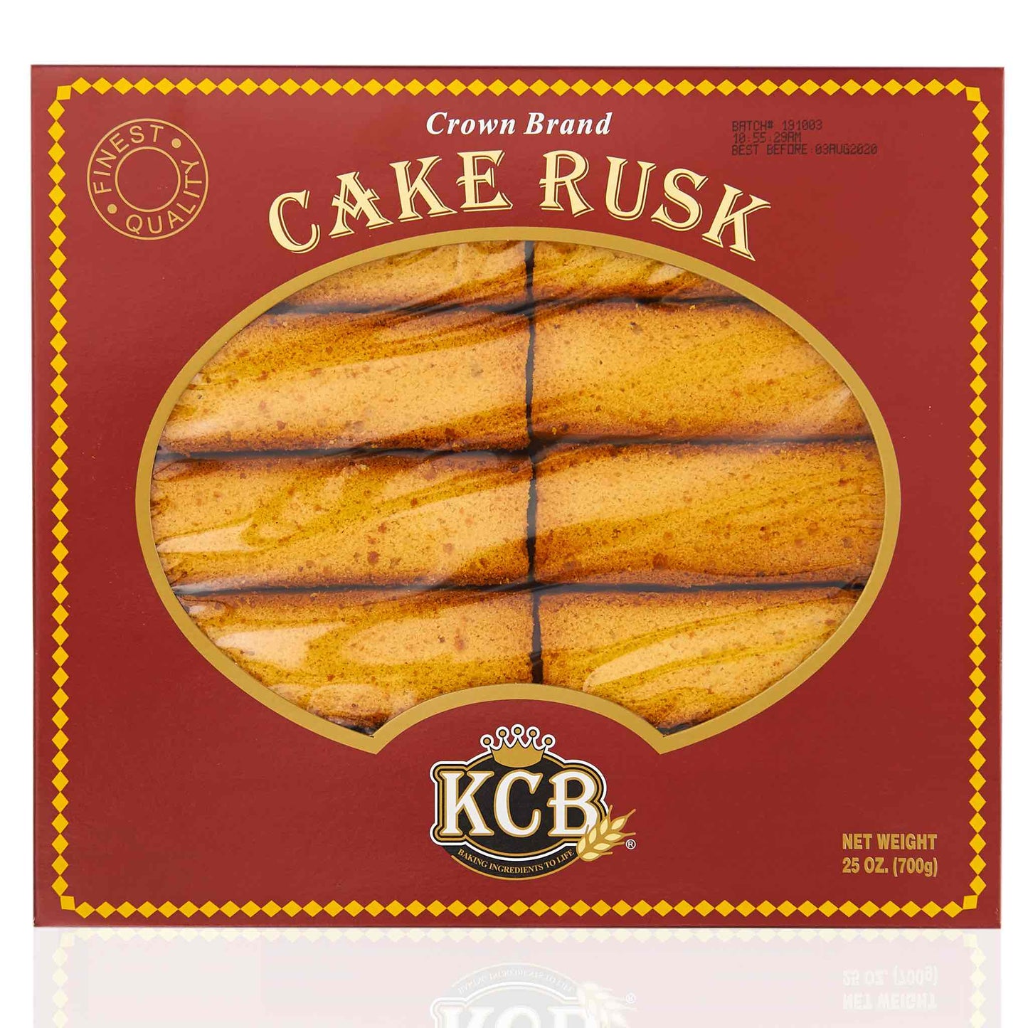 KCB Cake Rusk Finest Quality Cake Rusk 25Oz