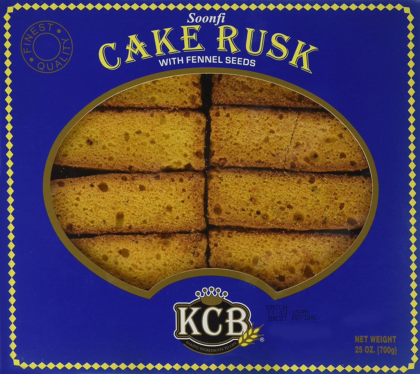 KCB Cake Rusk With fennel Seeds 25Oz