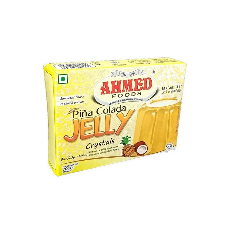 Pina Colada Jelly Crystals | 70g Ahmed Foods | Bold, fruity taste in every spoonful | (Pack of 3) HALAL
