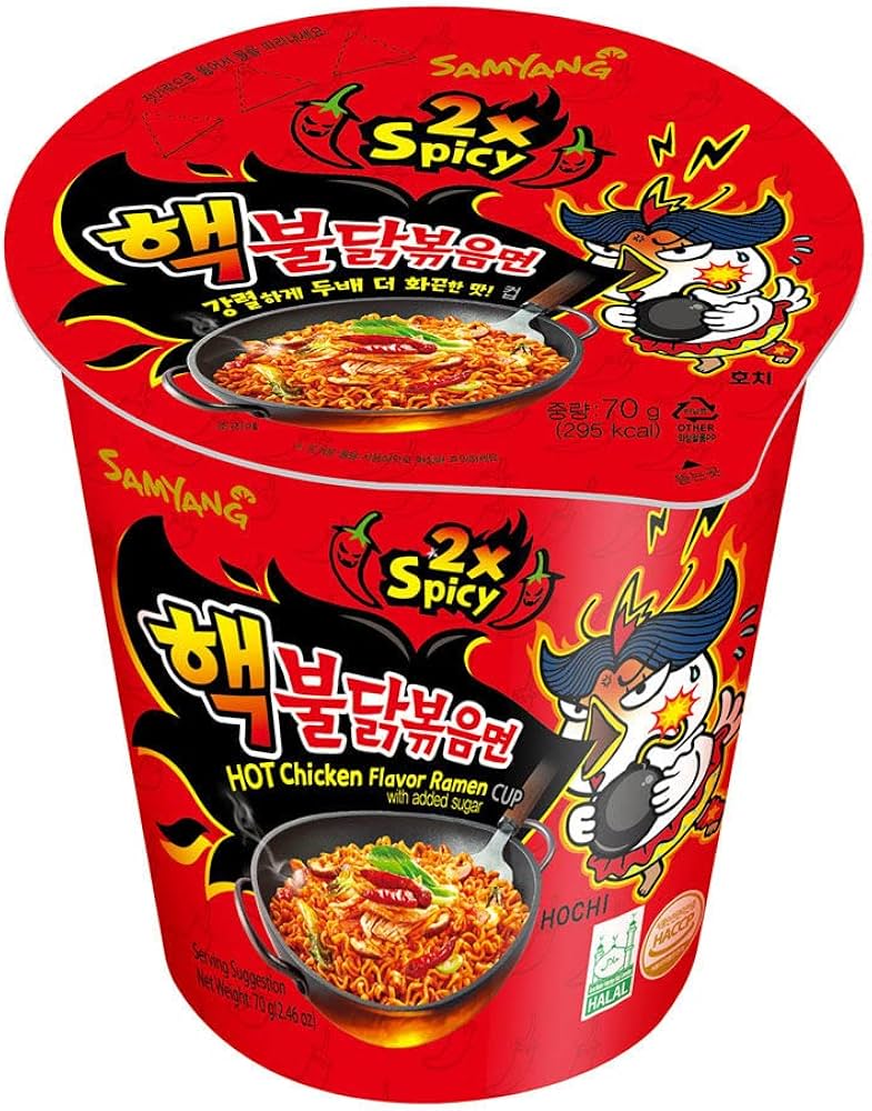 Buldak 2X Spicy Ramen |70g | Stir fried| Artificial spicy chicken flavour ramen