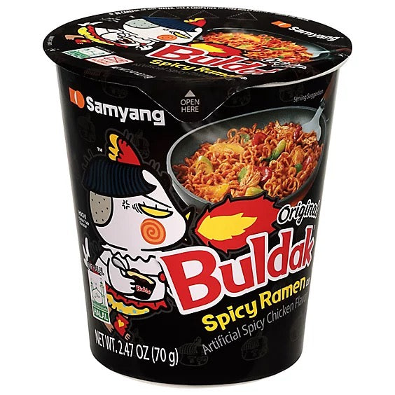 Buldak Spicy Ramen |70g | Stir fried| Artificial spicy chicken flavour ramen
