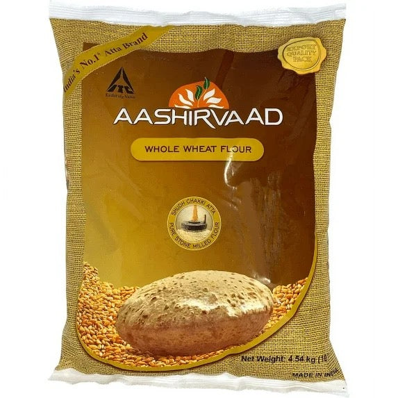 Aashirwad Atta - Whole Wheat Flour |10lb
