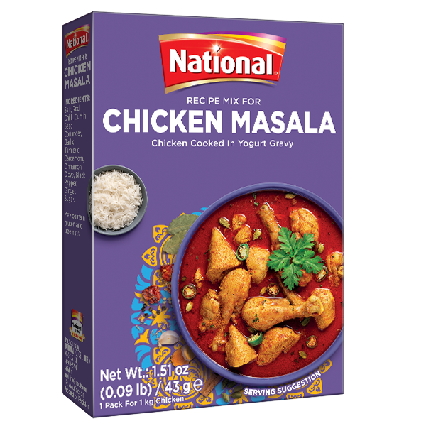 Chicken masala 43g national cooked in yougurt gravy