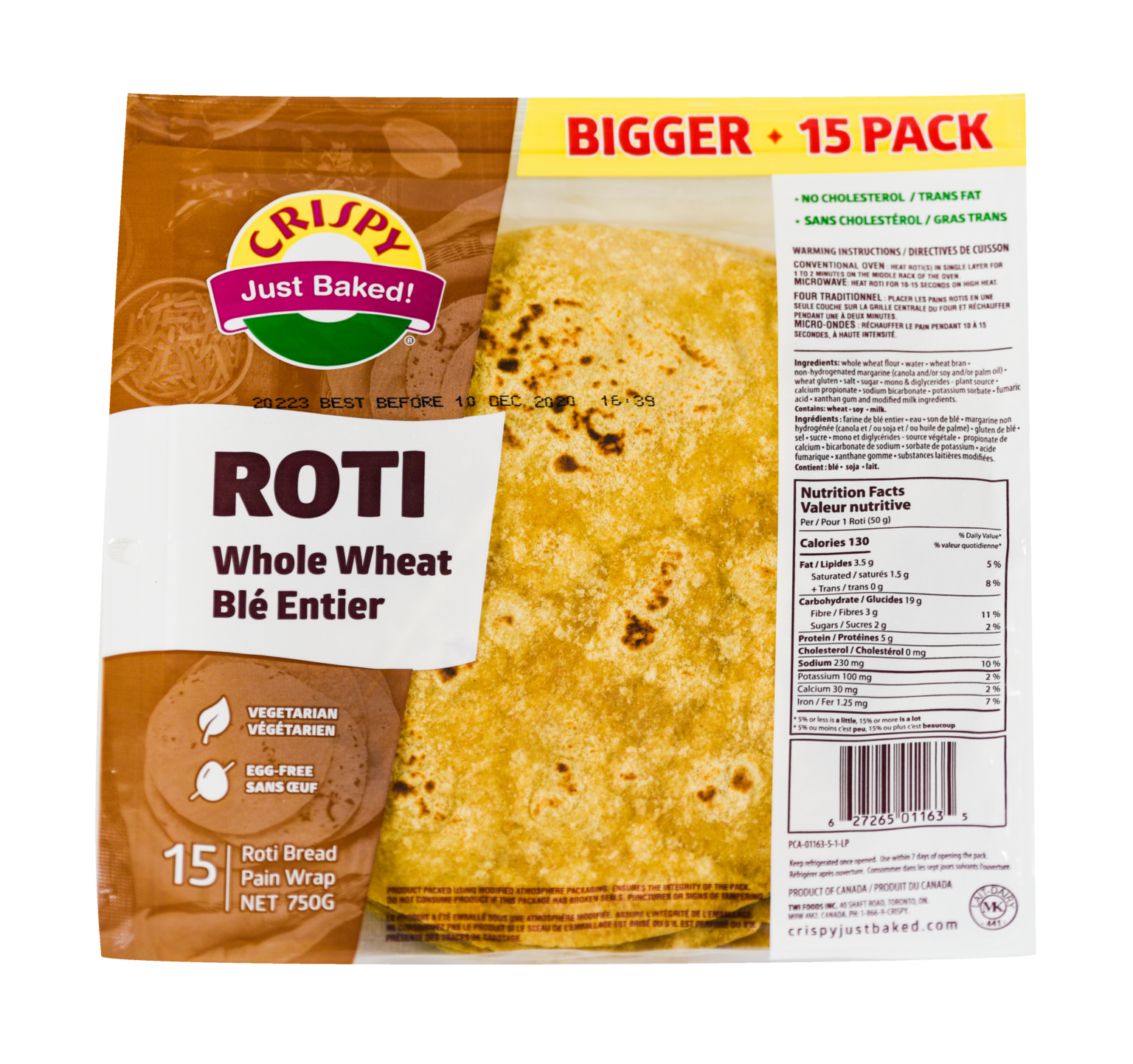 Crispy Roti Whole Wheat |750g