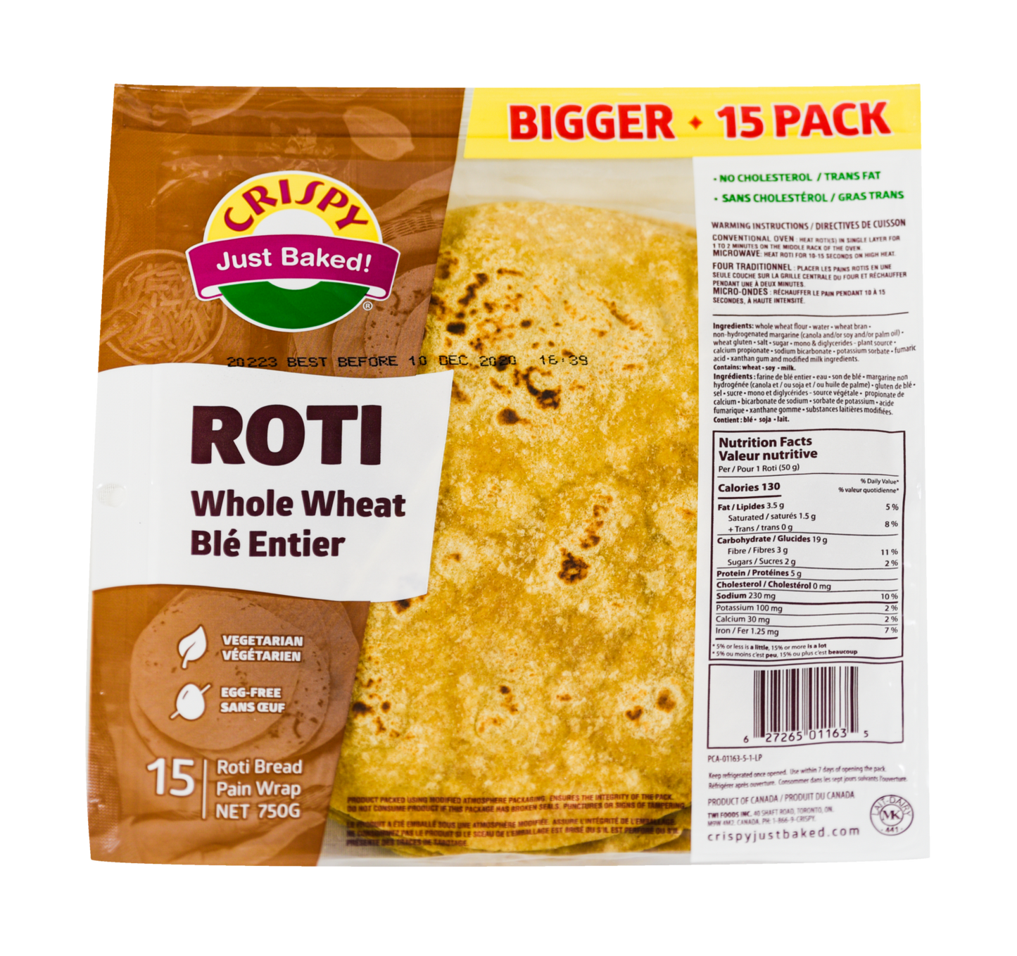 Crispy Roti Whole Wheat |750g