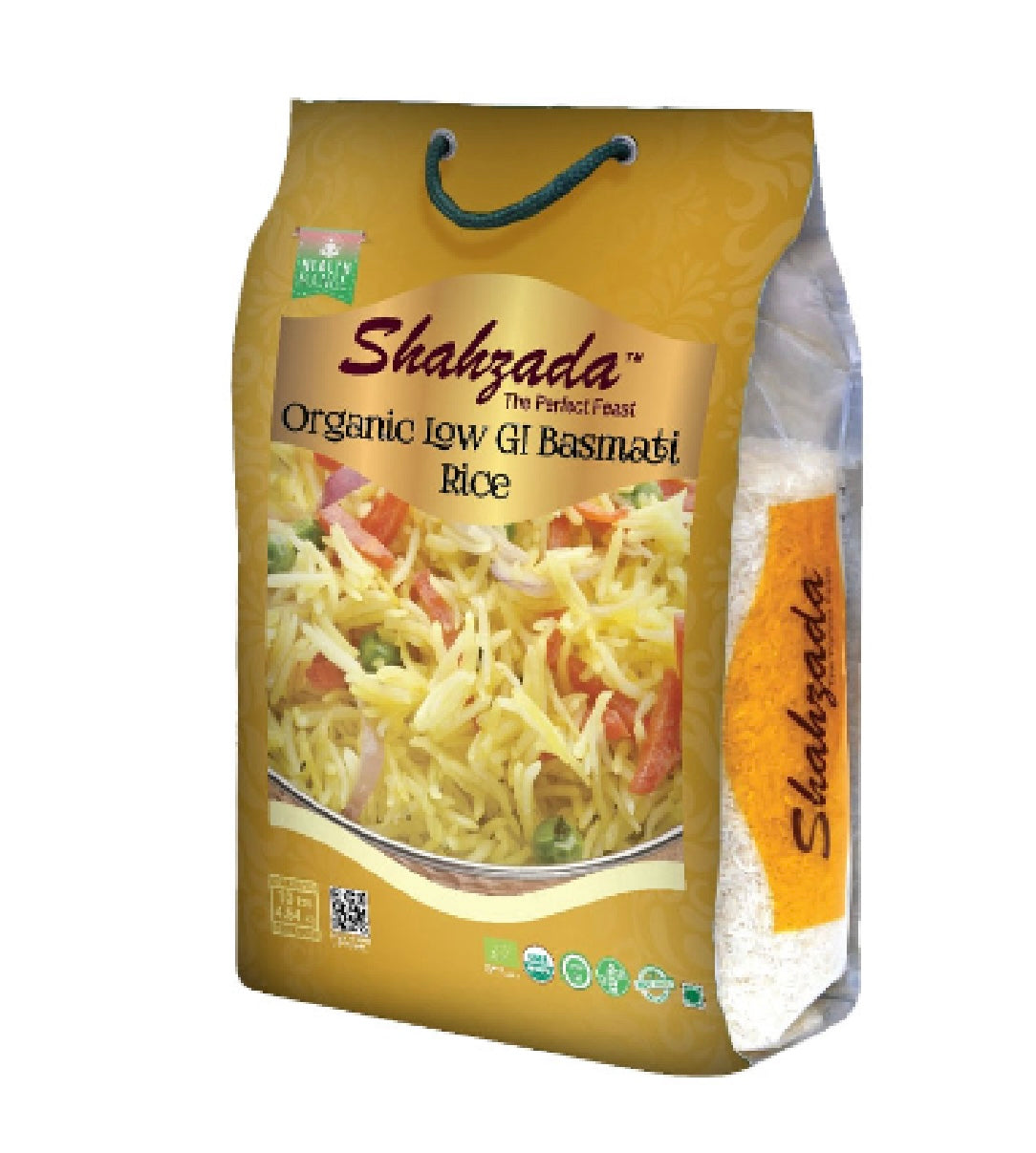 Shahzada Organic Low Gi Rice |10Lbs |Basmati Rice