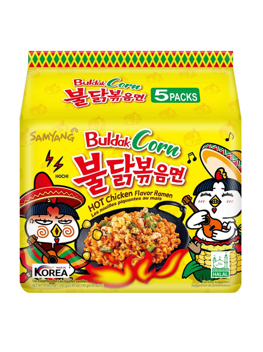 Buldak corn noodles |5packs|ramen