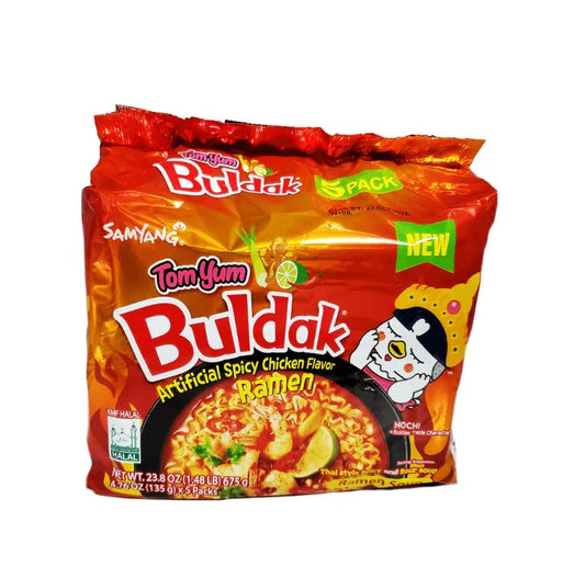 Buldak tom yum  noodles 5packs ramen