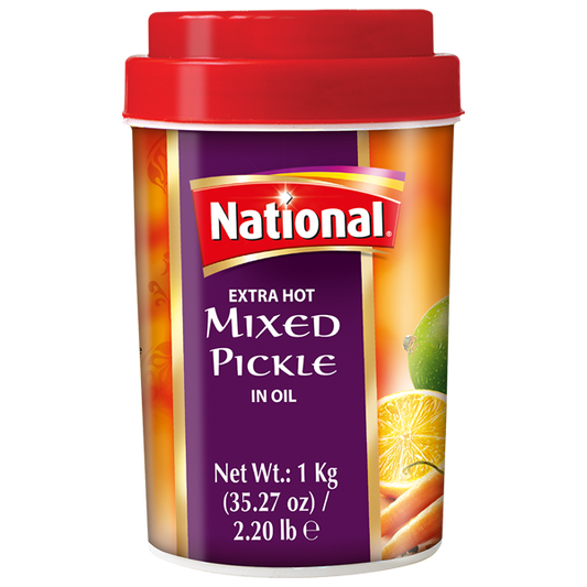 Extra hot mixed pickle in oil 1kg national mixed pickle