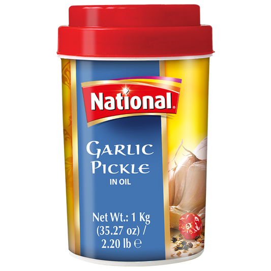 Garlic pickle in oil 1kg national mixed pickle