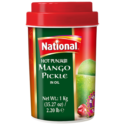 Hot punjabi mango pickle in oil 1kg national mixed pickle