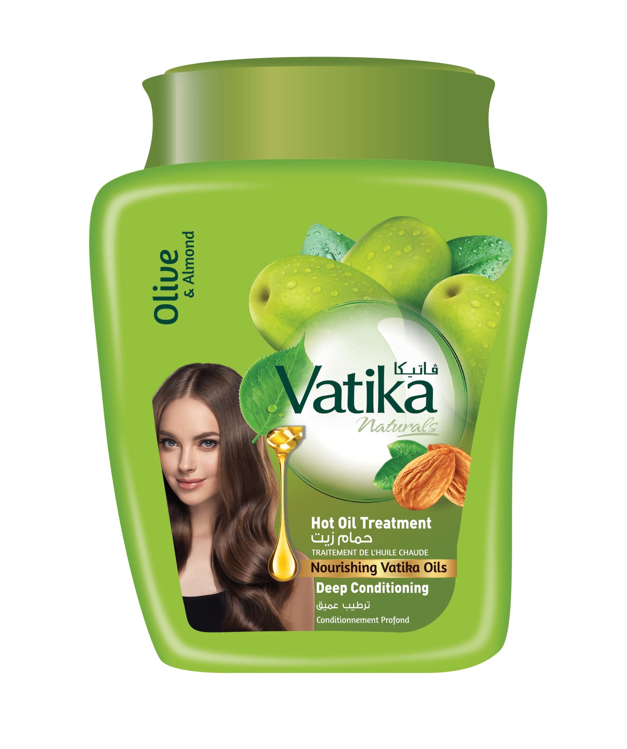 OLIVE AND ALMOD HOT OIL NAURASHING MASK |500G|DABUR VATIKA OLIVES AND ALMOND