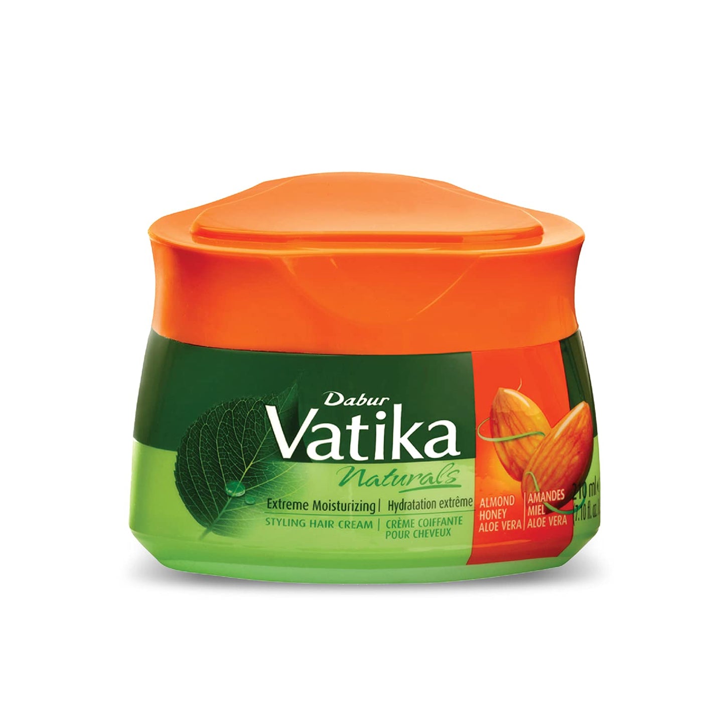 Extreme moisturising hair styling cream 210ml Dabur vatika almonds and aloevera