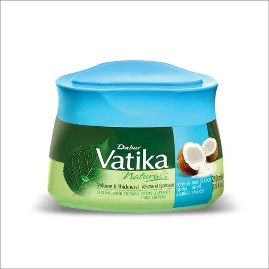 coconut hair cream Volume and thickness hair styling cream 210ml Dabur vatika hair cream