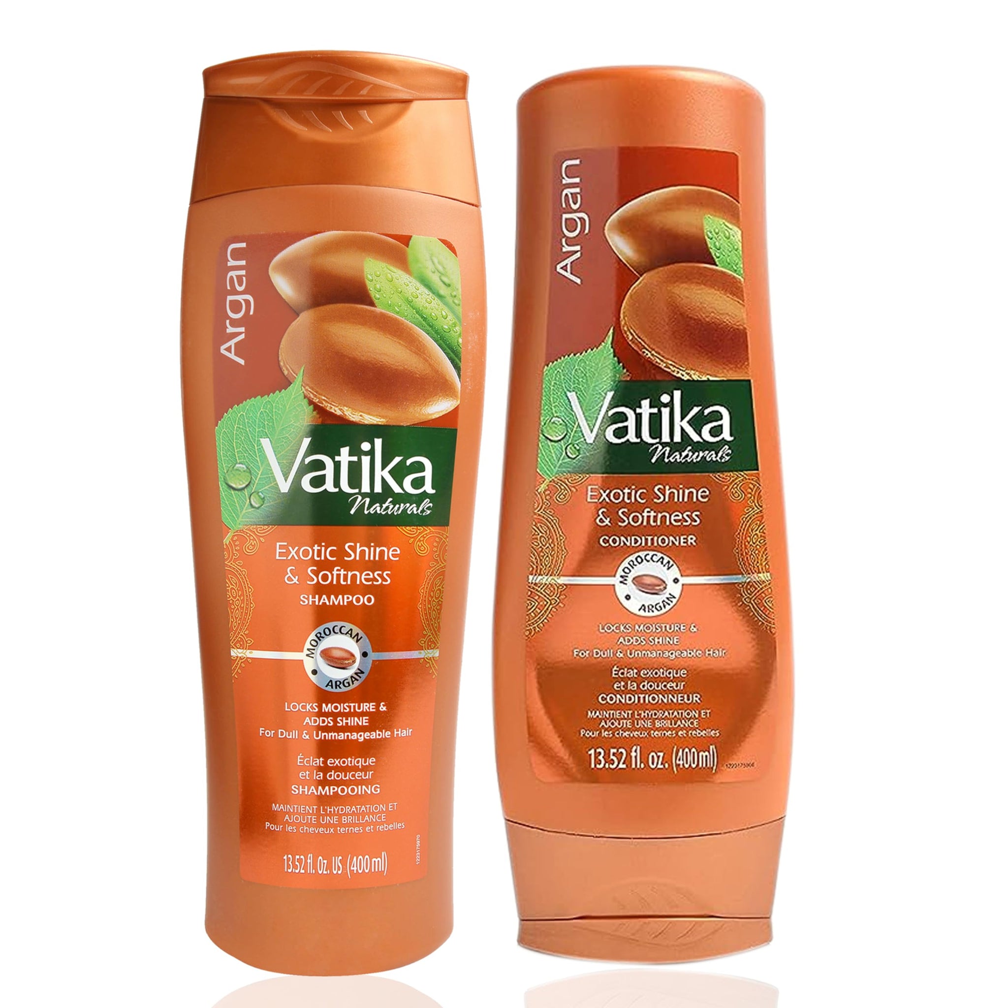 Argan oil shampoo and conditioner |400ml| Dabur vatika Exotic Shine & Softnes