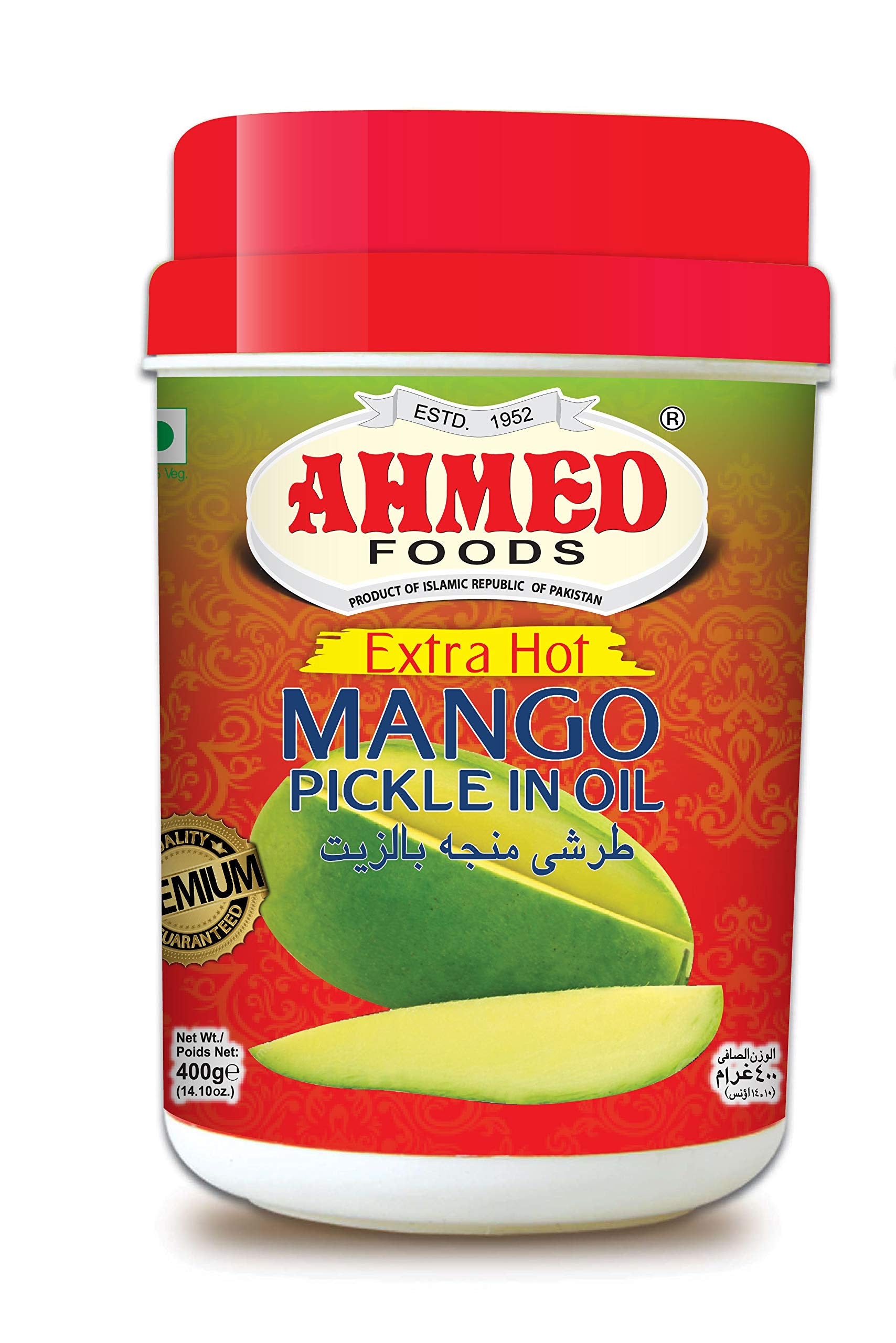 Extra hot mango pickles in oil 400g Ahmed foods