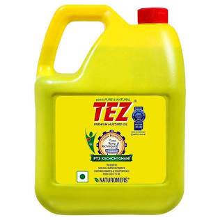 Tez Mustard Oil |5ltr|Strong in Flavor, Strong in Quality.