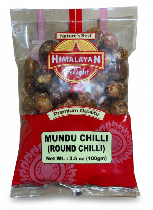 Mundu Chilli - Himalayan Delight |100g |Premium Quality Round Chilli