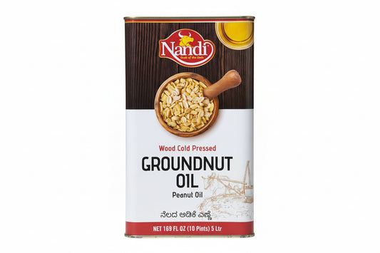 Nandi Wood Cold Pressed Groundnut Oil Peanut Oil |5 Ltr