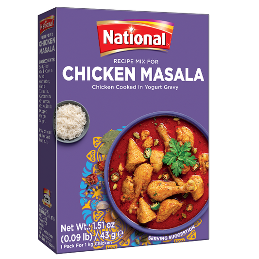 Chicken masala 43g national cooked in yougurt gravy